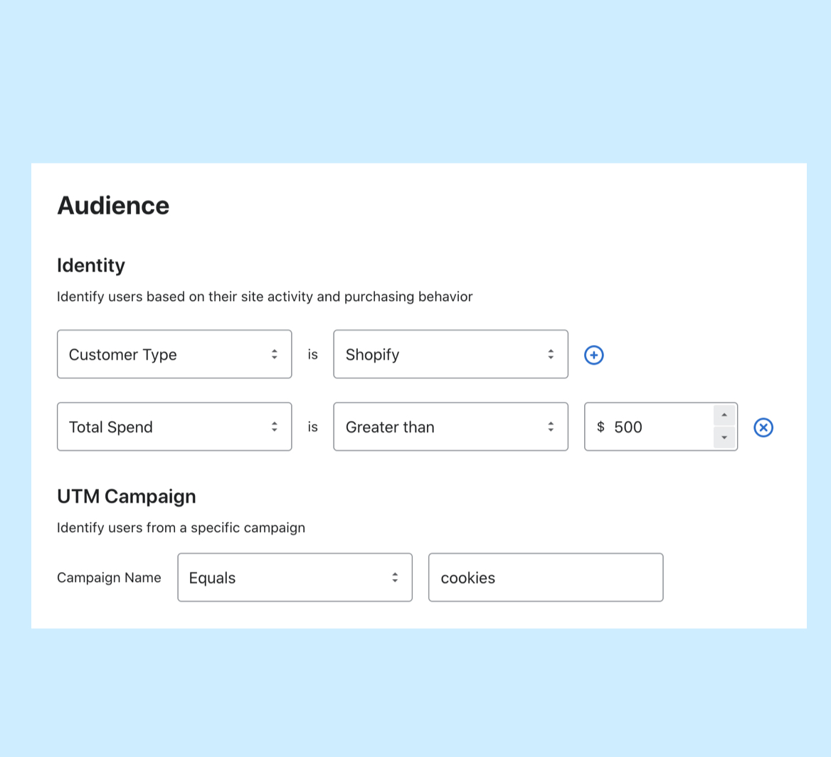 Or for a particular customer segement