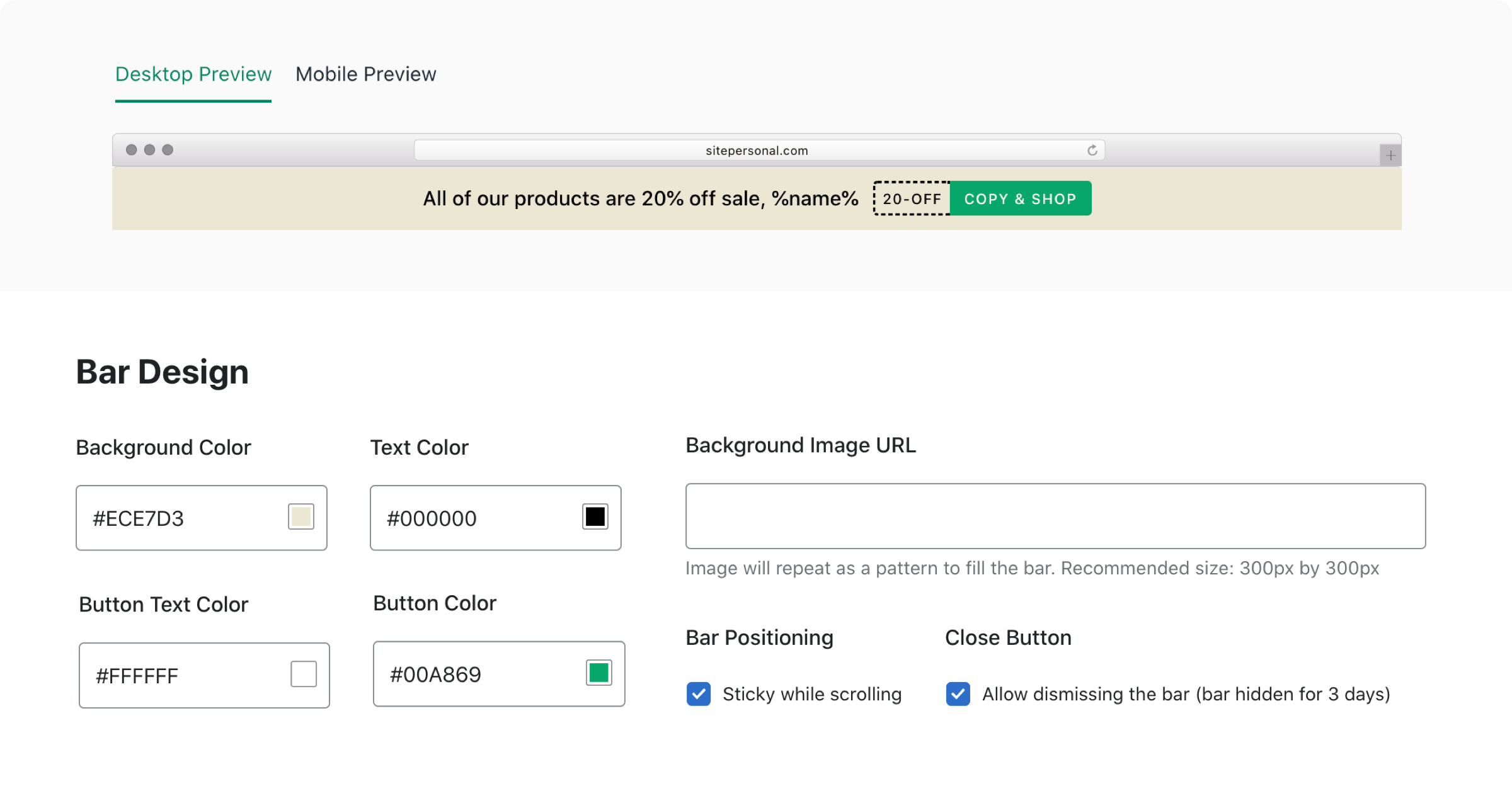 Magic TopBar Shopify Dashboard